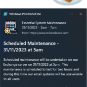 Mike Wilcock - PowerShell Toast Notifications - IT Professional, High ...